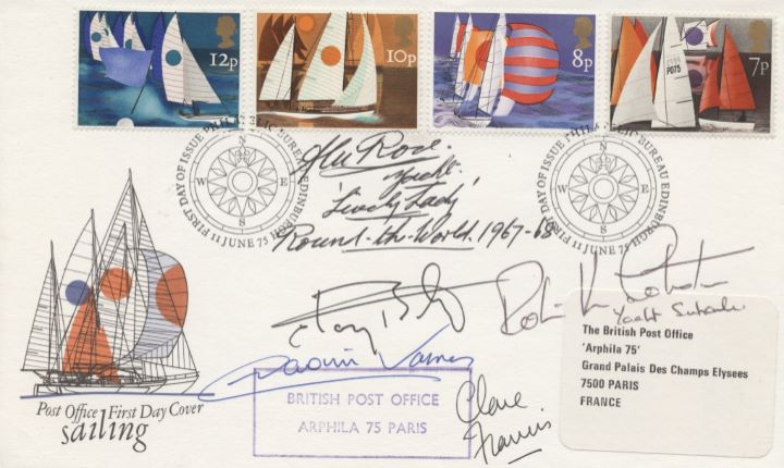 Sailing, Signed cover