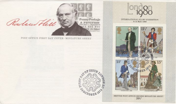 Rowland Hill: Miniature Sheet, Rowland Hill