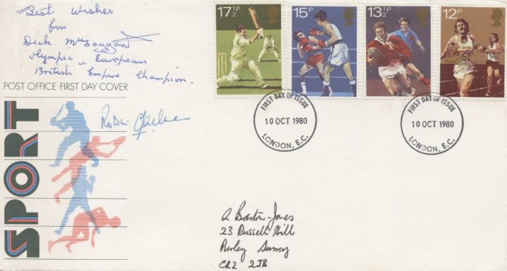 Sports Centenaries, Signed Cover