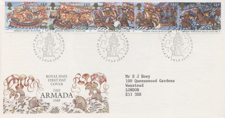 Spanish Armada, Special Handstamps