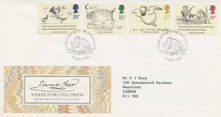 Edward Lear: Stamps, Special Handstamps