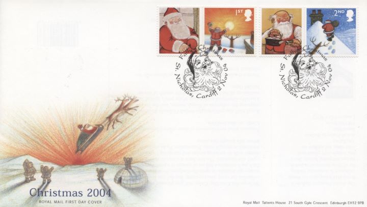 Christmas: Generic Sheet 2004, Special Handstamp