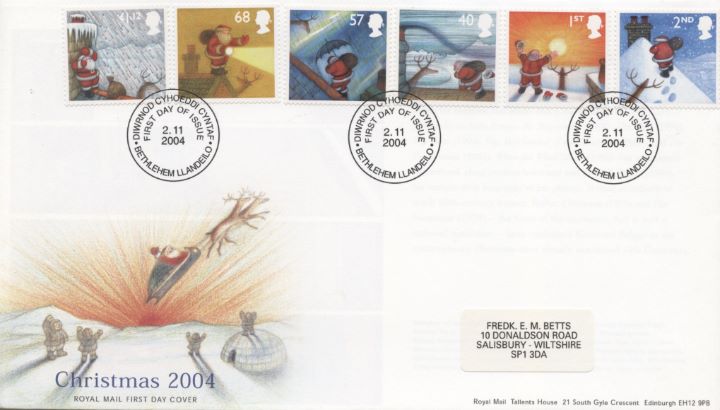 Christmas 2004, Special Handstamps