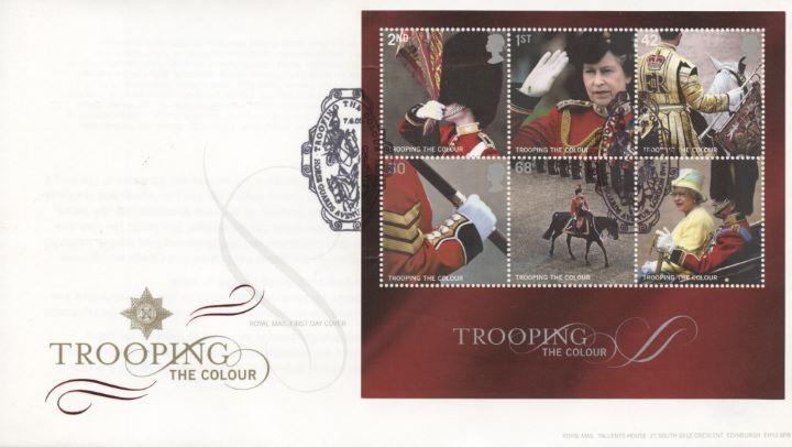 Trooping the Colour: Miniature Sheet, Special Handstamps