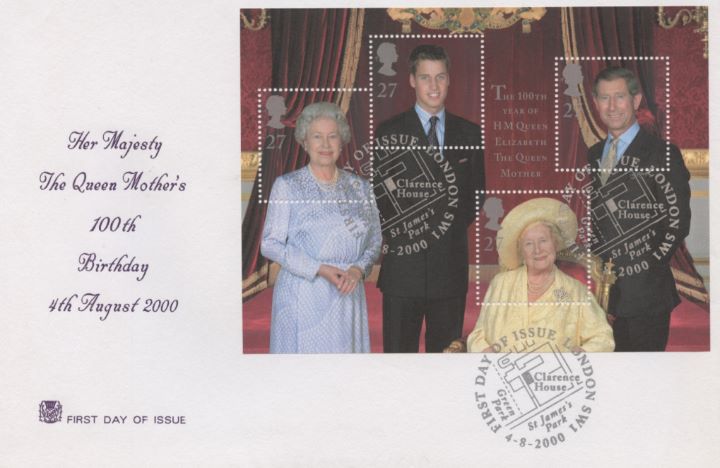 Queen Mother: Miniature Sheet, The Royal Family