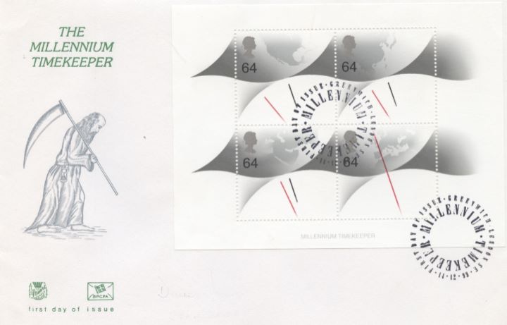 Millennium Timekeeper: Miniature Sheet, Old Father Time