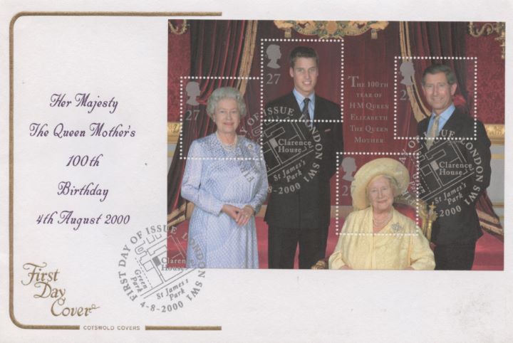 Queen Mother: Miniature Sheet, 100th Birthday