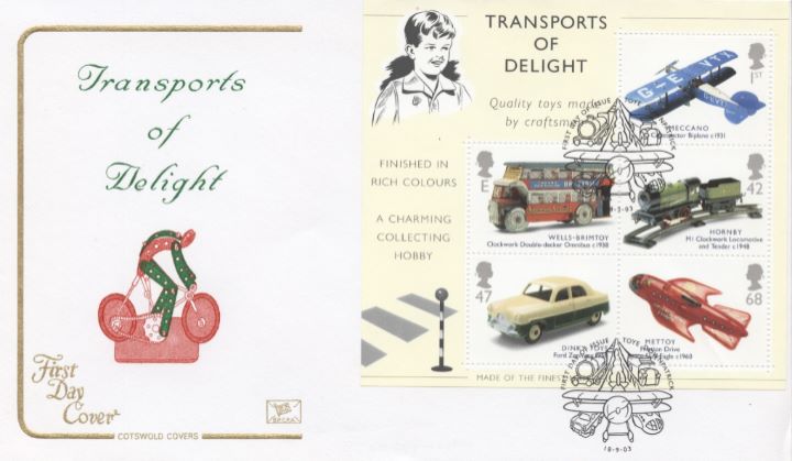 Transports of Delight: Miniature Sheet, Meccano Cyclist