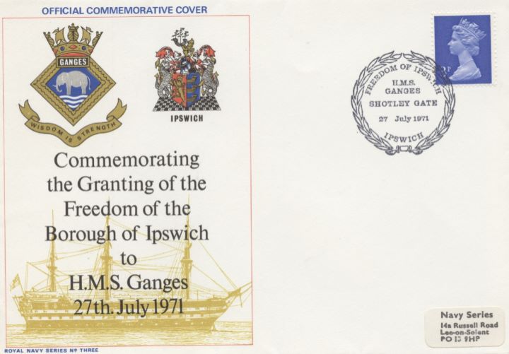 Granting of the Freedom of the Borough, Ipswich to HMS Ganges