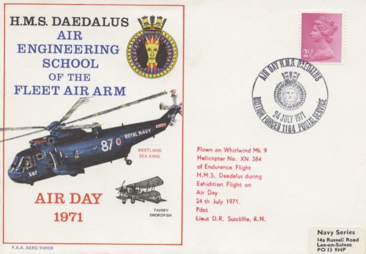 HMS Daedalus, Westland Sea King