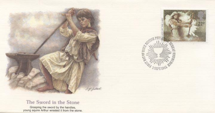 Arthurian Legend, Single Stamp Covers