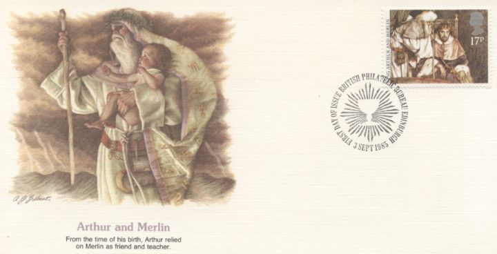 Arthurian Legend, Single Stamp Covers