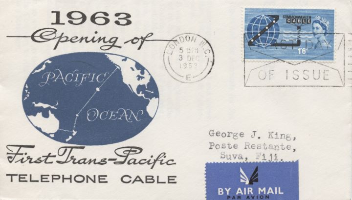 Commonwealth Cable, Backstamped in Fiji