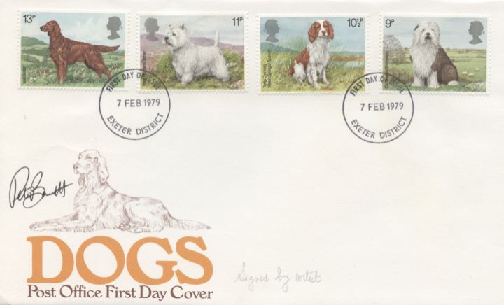 British Dogs, Signed cover