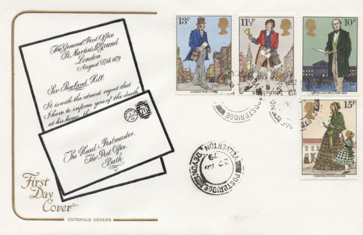 Rowland Hill: Stamps, Postbridge Pmk