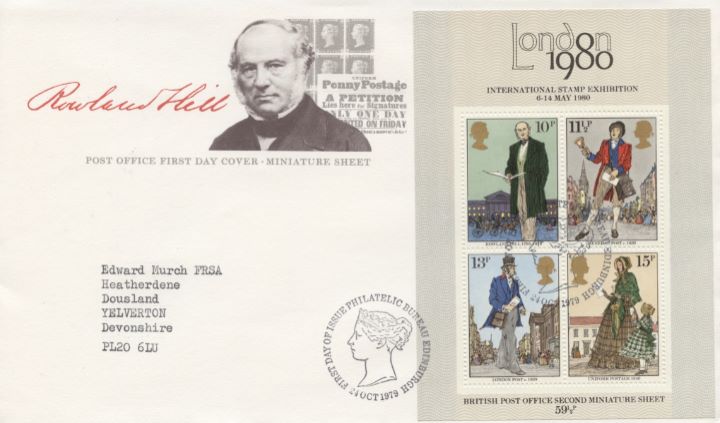 Rowland Hill: Miniature Sheet, Rowland Hill