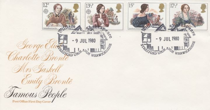 Famous Women Authors, Post Office special h/s covers