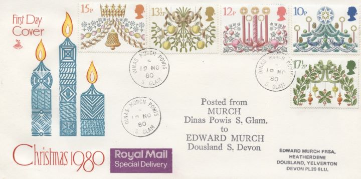 Christmas 1980, Murch Postmark