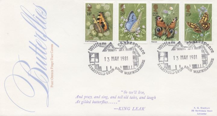 Butterflies, Special Handstamps