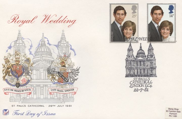 Royal Wedding 1981, St Pauls Postmark