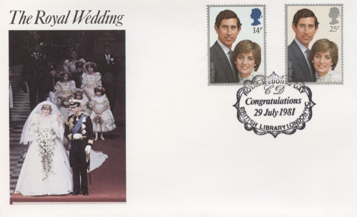 Royal Wedding 1981, British Library Postmark