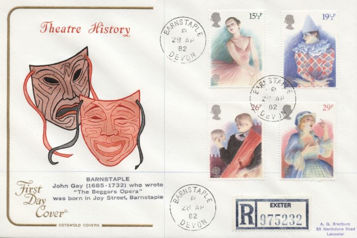 British Theatre, Rare CDS Postmarks