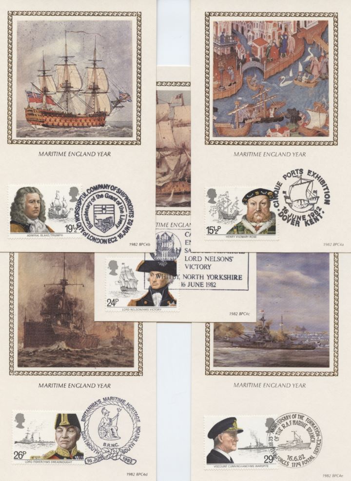 Maritime Heritage, Set of 5 Postcards