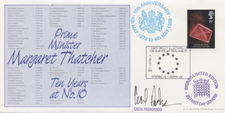 Anniversaries, Mrs Thatcher 10 Years at No.10