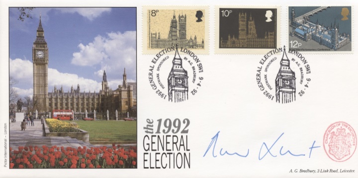 The 1992 General Election, Signed covers