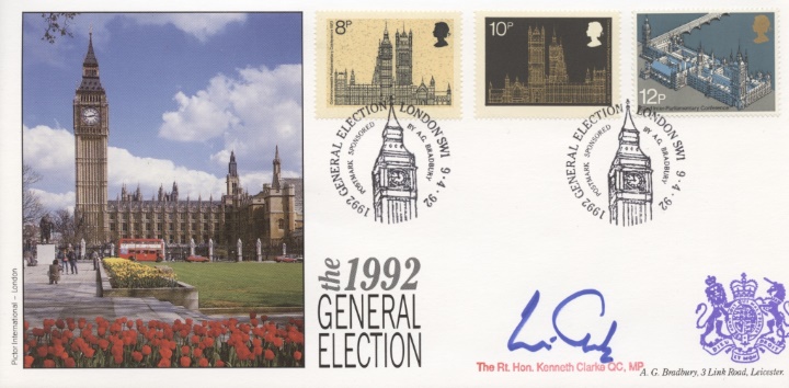 The 1992 General Election, Signed covers