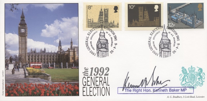 The 1992 General Election, Signed covers