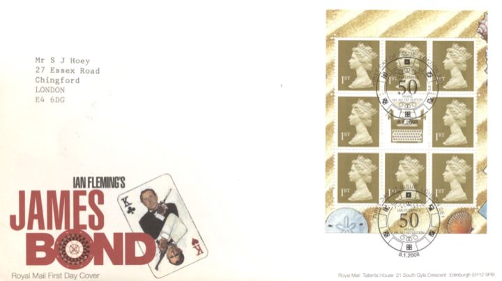 PSB: James Bond - Pane 1, King of Clubs and Hearts