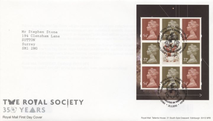 PSB: Royal Society - Pane 2, 350 Years