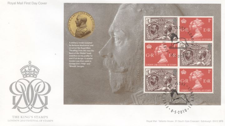 PSB: Festival of Stamps KGV - Pane 1, The Kings Stamps