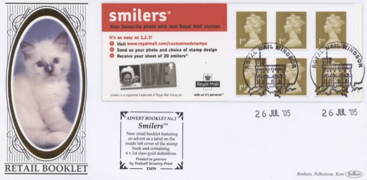 Self Adhesive: 6 x 1st Smilers Advert No.2, Cat