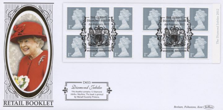 Self Adhesive: Diamond Jubilee: 12 x 1st, HM The Queen