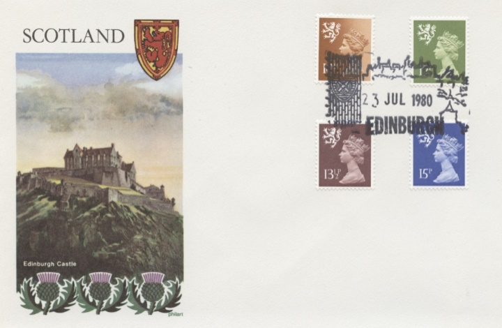 Scotland 12p, 13 1/2p, 15p, Edinburgh Castle