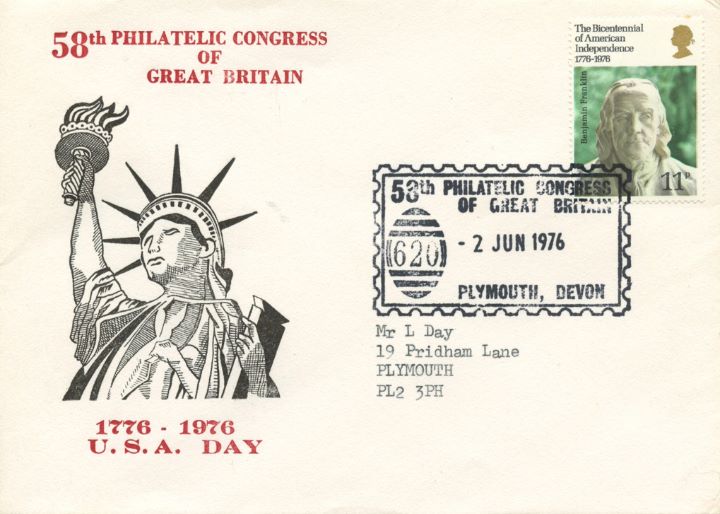 USA Bicentenary: 11p, Philatelic Congress