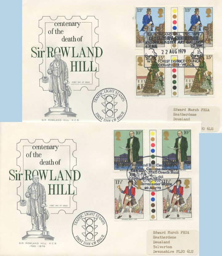 Rowland Hill: Stamps, Traffic Light Gutter Pairs