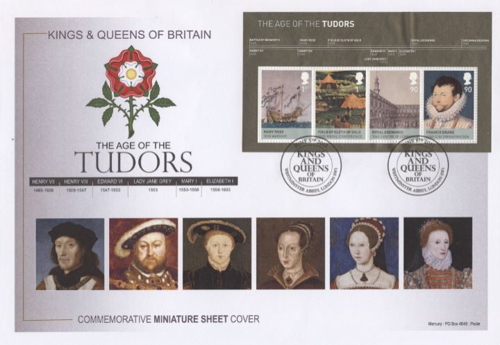 Tudors, Miniature Sheet