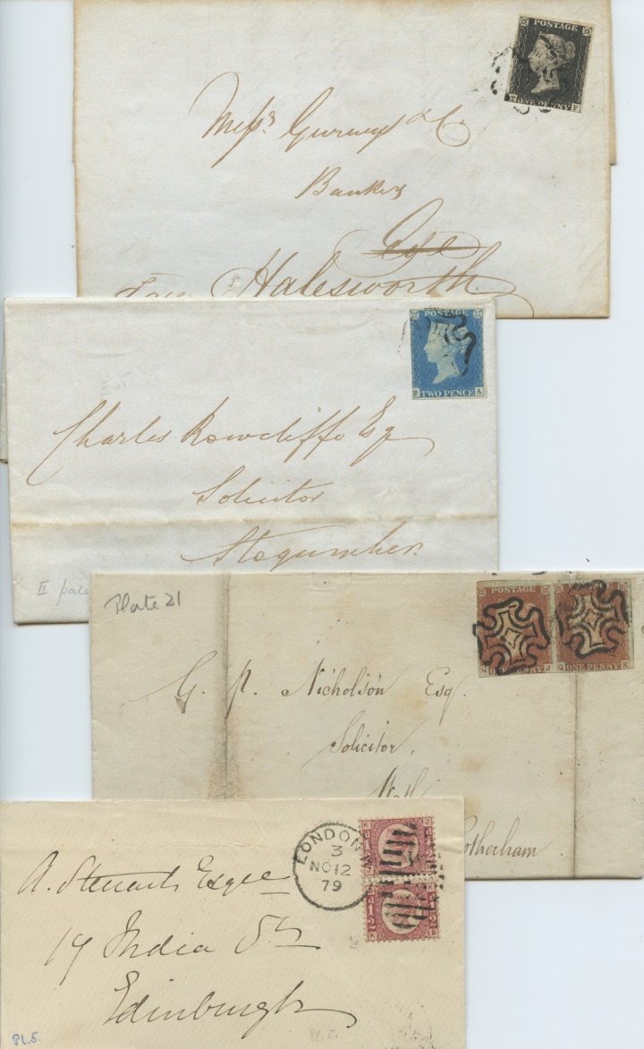 Victoria Collection No 1, Collection of Postal History covers