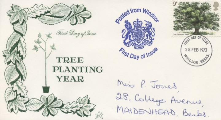 British Trees - The Oak, Tree Planting Year