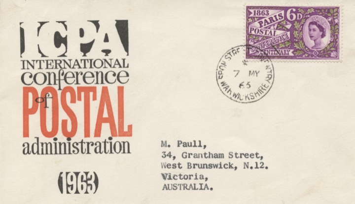Paris Postal Conference, ICPA