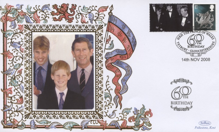 Prince of Wales [Commemorative Sheet], 60th Birthday