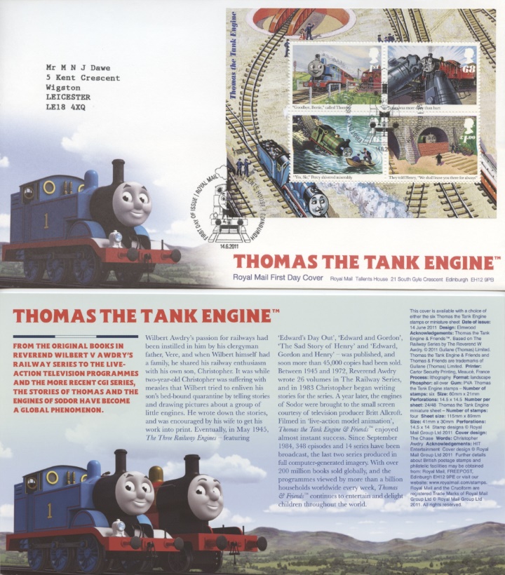 Thomas the Tank Engine: Miniature Sheet, Thomas the Tank Engine