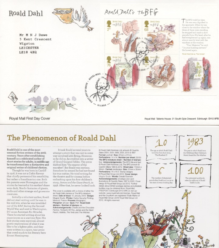 Roald Dahl: Miniature Sheet, Stork