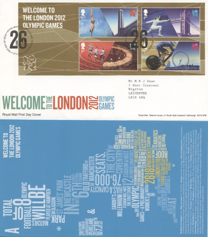 Welcome to the London 2012 Olympic Games: Miniature Sheet, Welcome to the Games