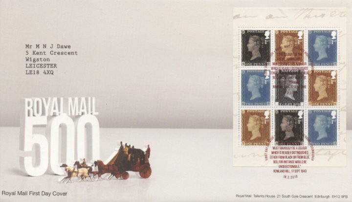 PSB: 500 Years of Royal Mail, Penny Red Anniversary