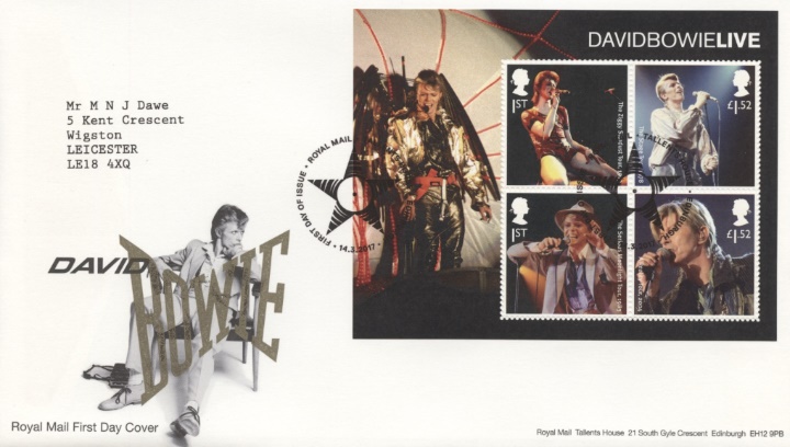 David Bowie: Miniature Sheet, David Bowie