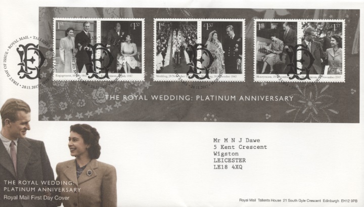 Platinum Wedding: Miniature Sheet, The Queen & Prince Philip